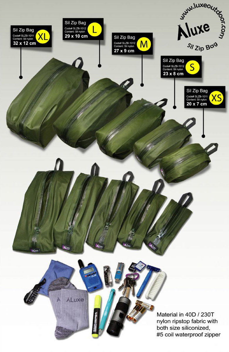 Stuff/Stow bags British made Sil Nylon and  Ripstop and 4oz Nylon Fabric 